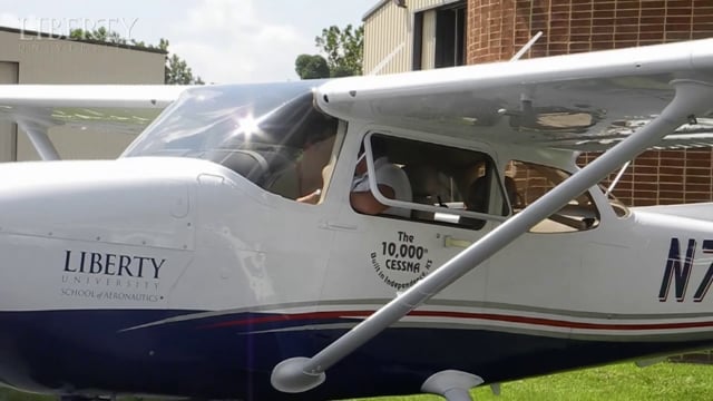 Liberty University School of Aeronautics receives milestone aircraft