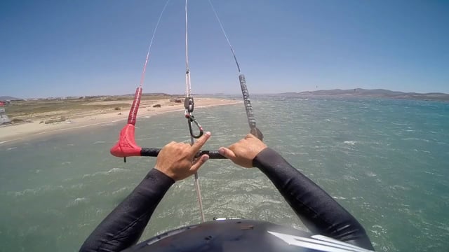 Onboard kite loop with Tom