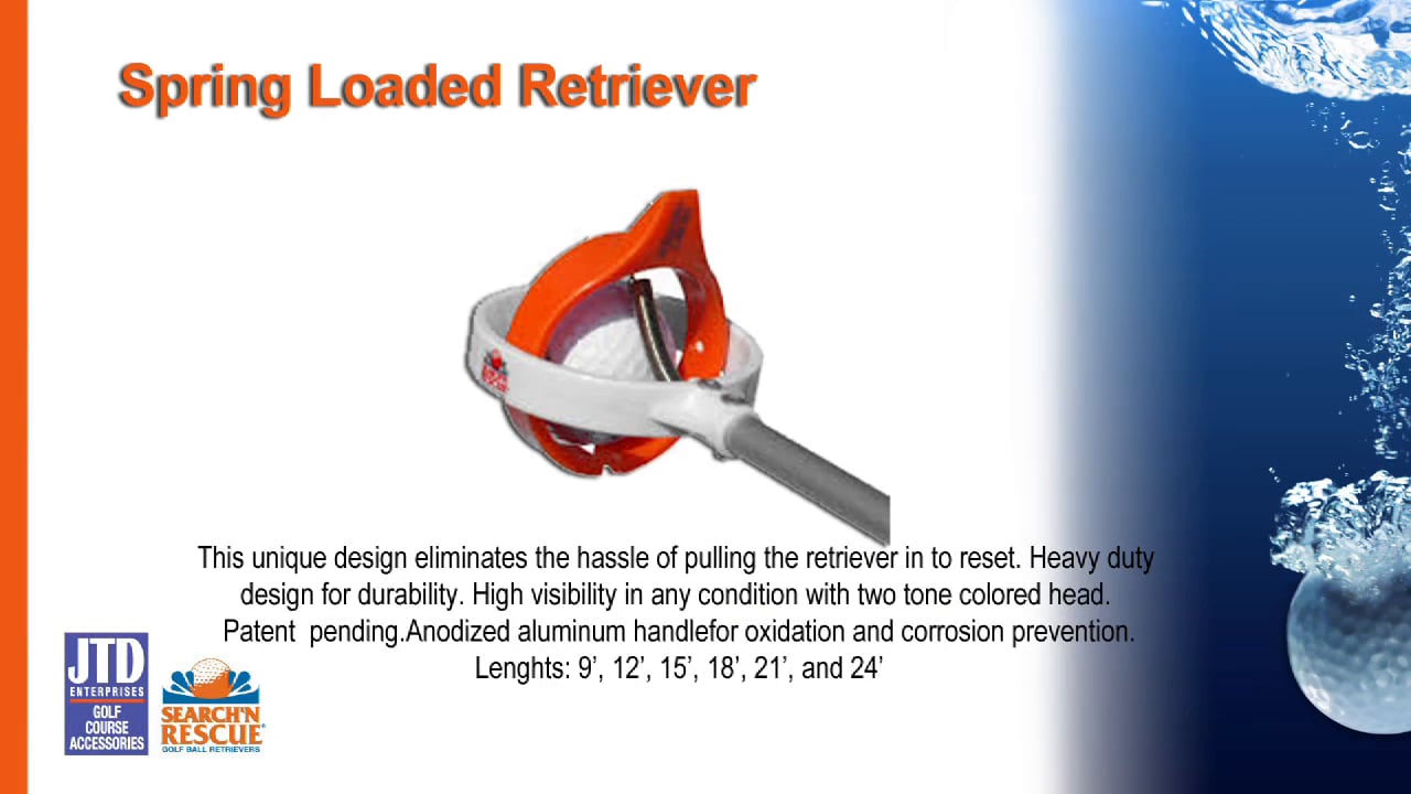 Spring Loaded Retreiver Search'n Rescue Golf Ball Retrievers on Vimeo