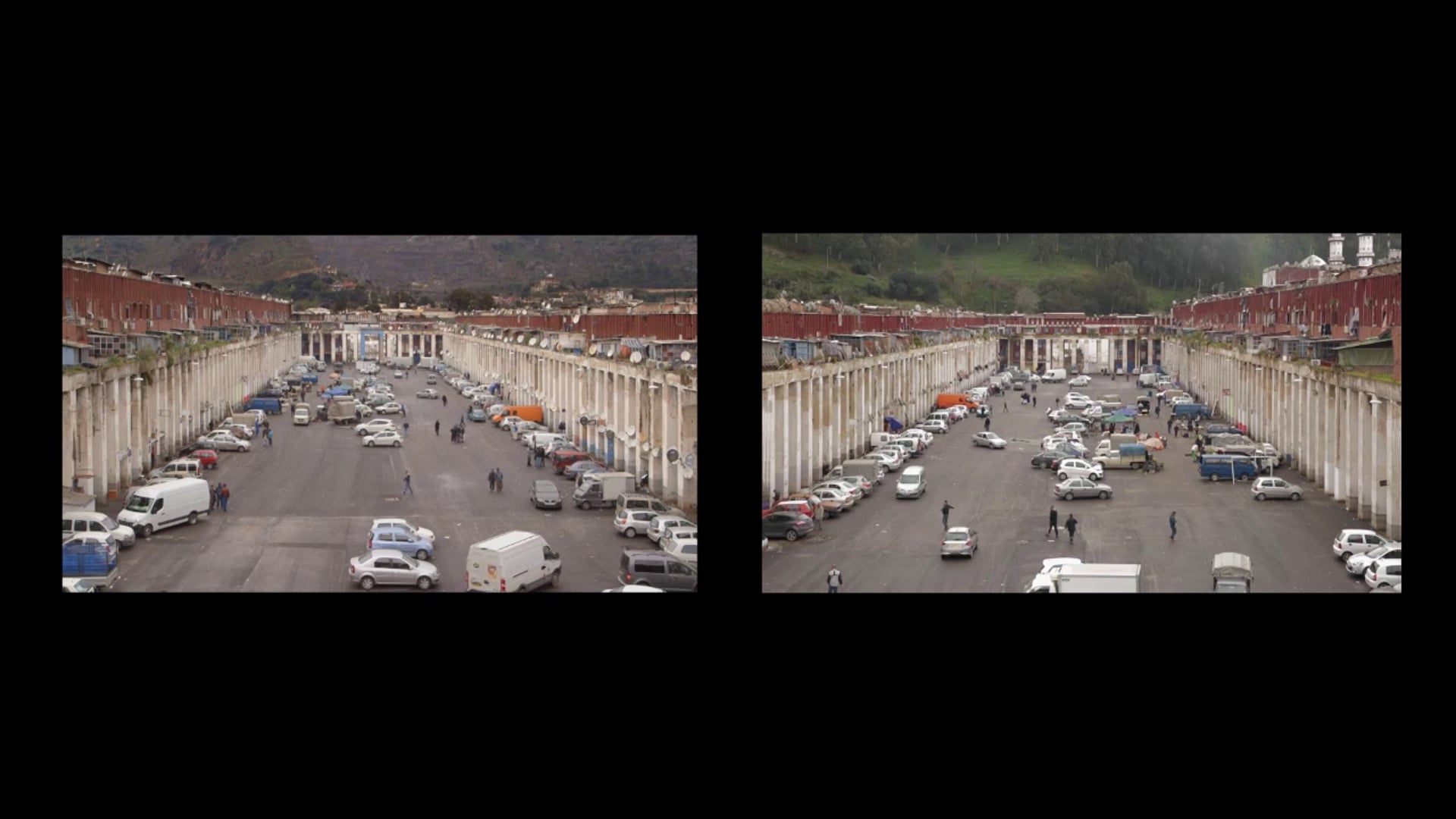 Stéphane Couturier - Alger – Cité « Climat de France » -  Diptyque Place Des Deux Cents Colonnes