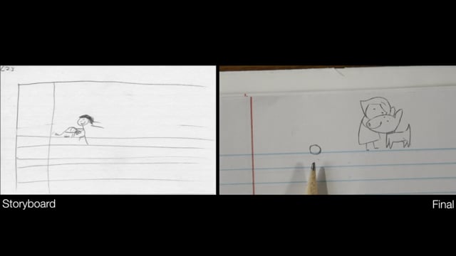 Lola & Her Dog - 2 Stages of Animation