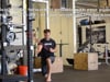 Reverse lunge with recip push and pull