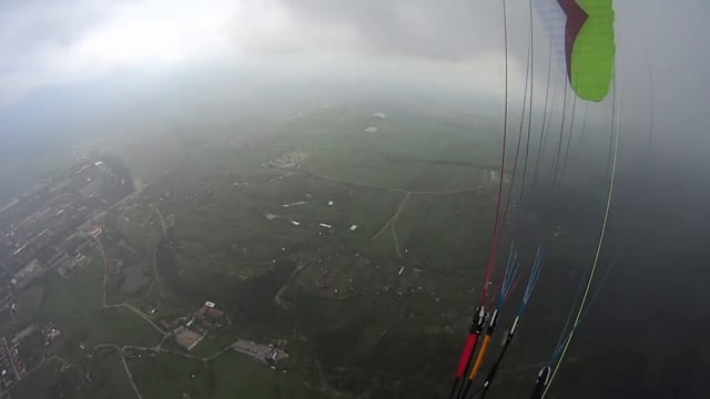 Paragliding above Sopot, Bulgaria