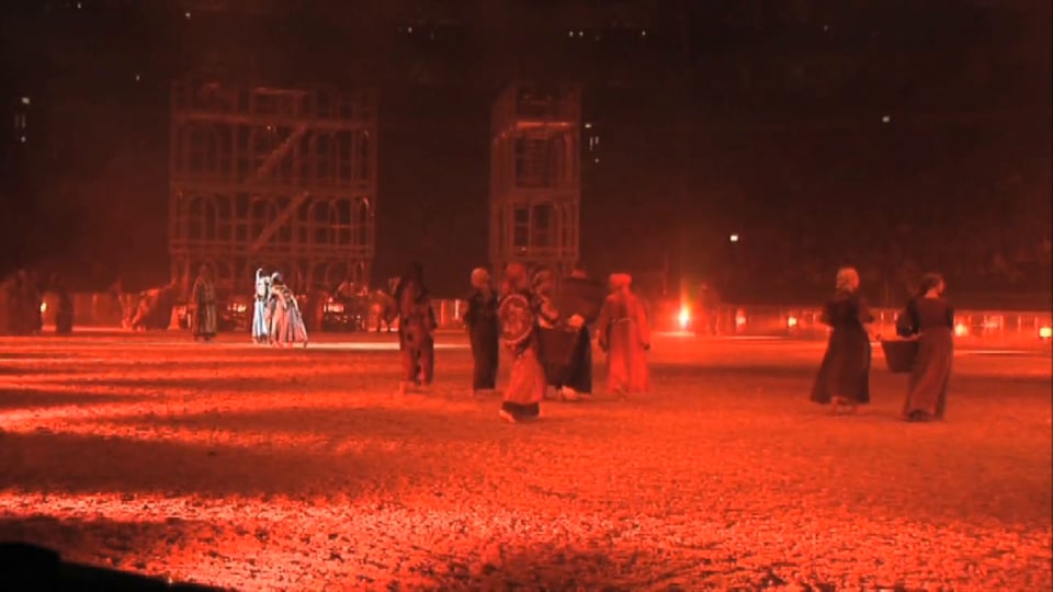 Preview: Preparations for the spectacle «Ben Hur» at Zurich's Hallenstadion