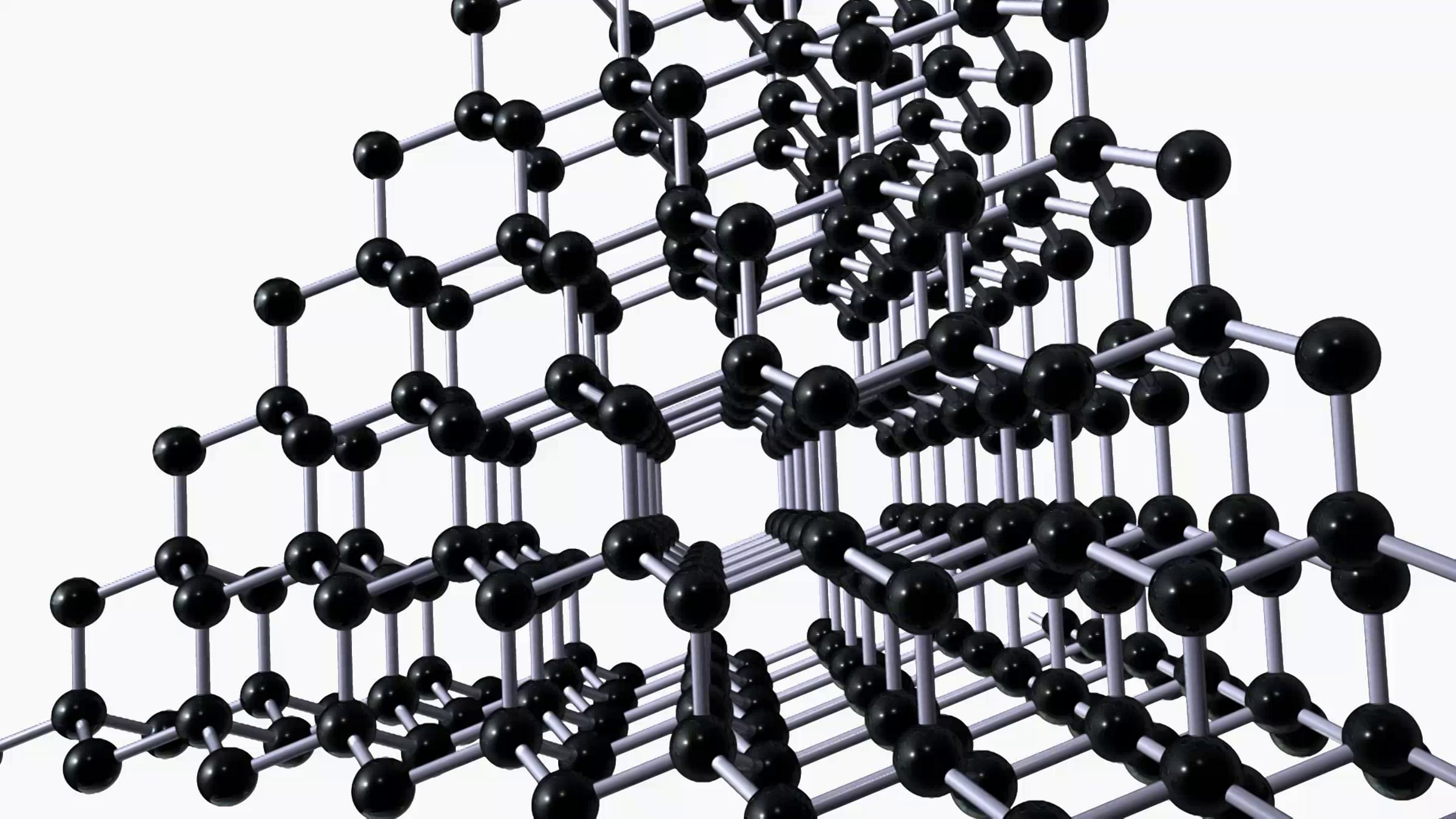 Diamond crystal structure