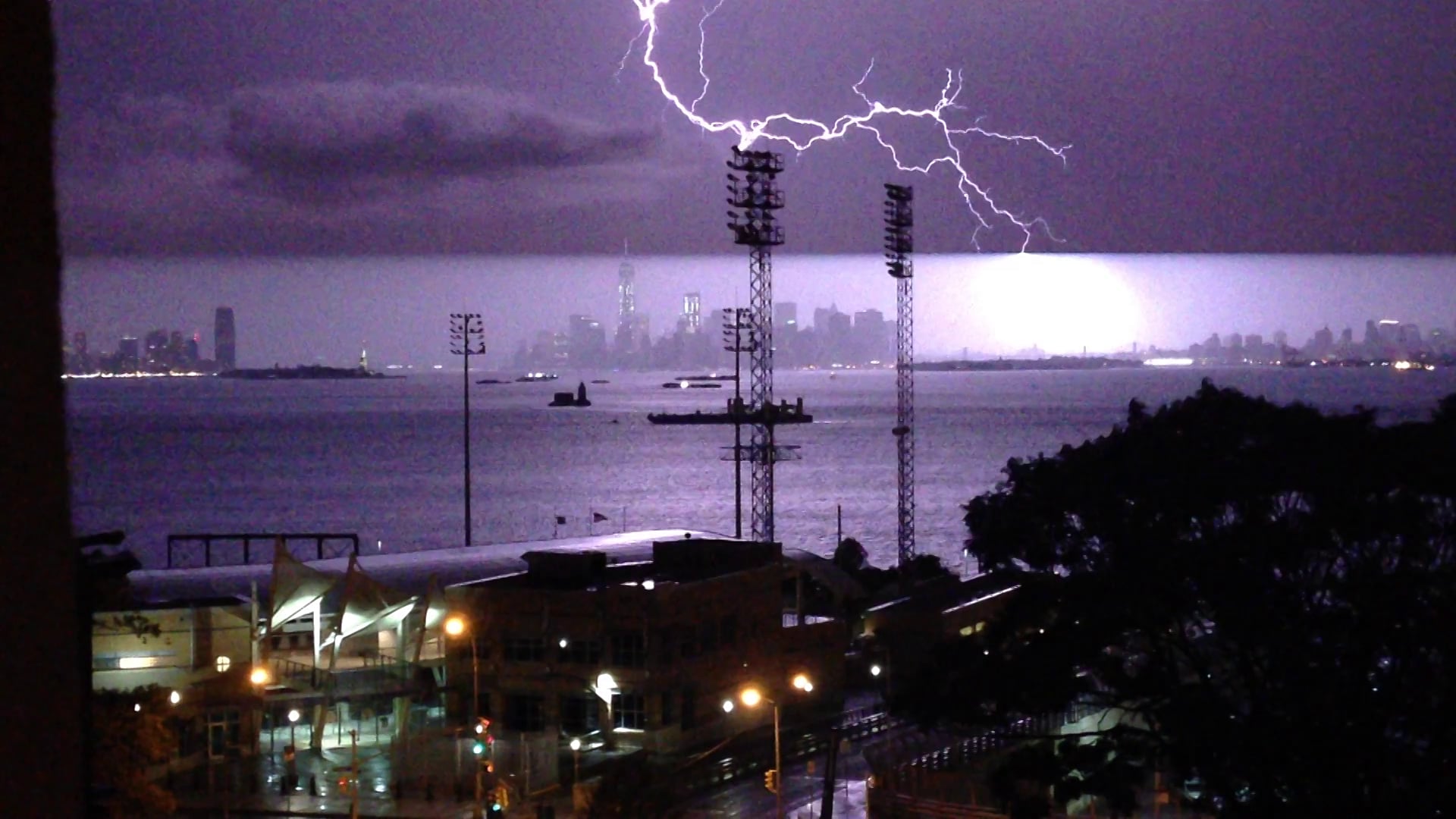 Lightening. I caught a boat getting hit. on Vimeo