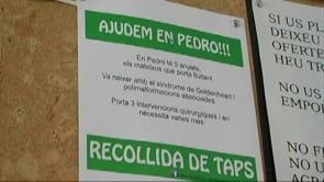 Acaba la campanya de recollida de taps de plàstic per en Pedro