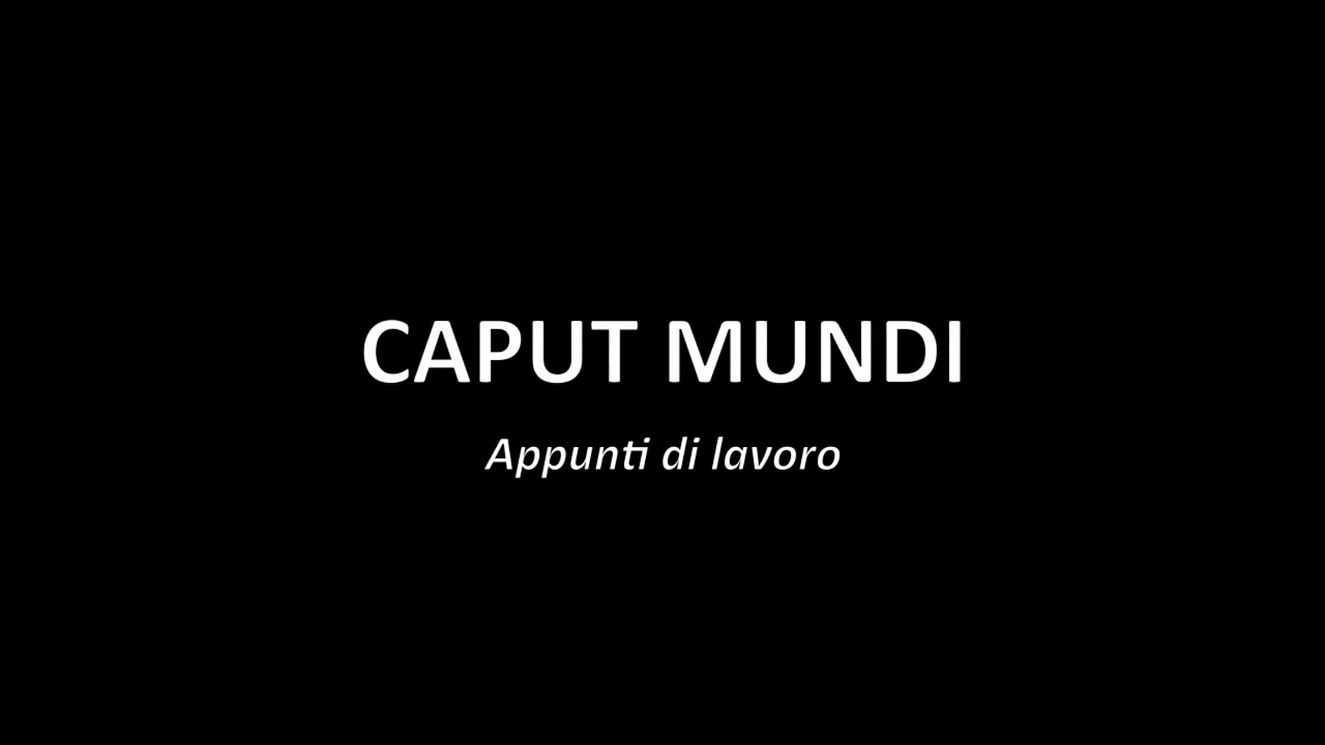 ROMA CAPUT MUNDI