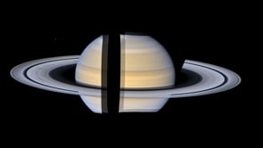 Saturn and its Rings in Widescreen (Voyager 2, August 1981)