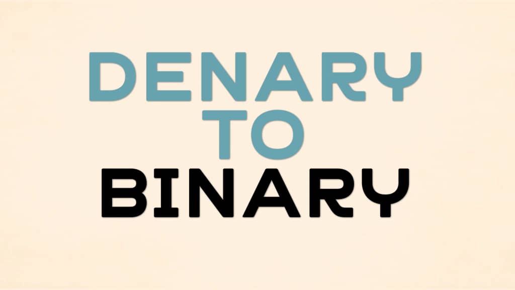 Bbc bitesize denary to binary part 1 on vimeo