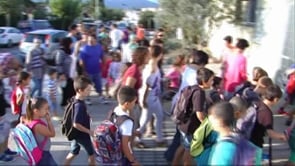 Inici curs escolar al centre de primària l'Esculapi