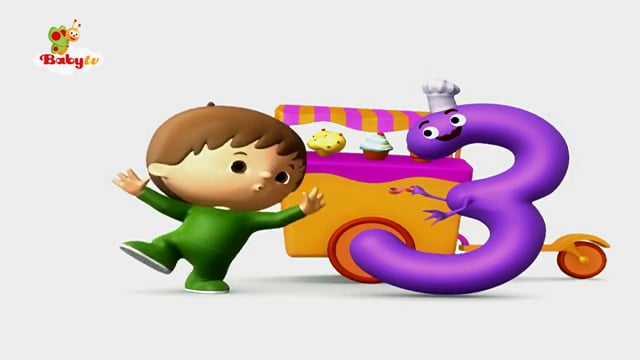 Counting with Charlie The Numbers - Charlie meets Number 3 - BabyTV on ...