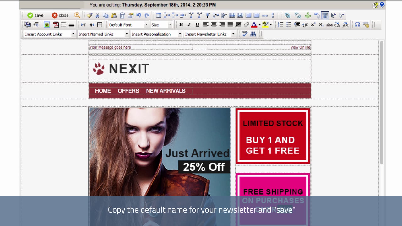 Paste in your HTML Code on Vimeo