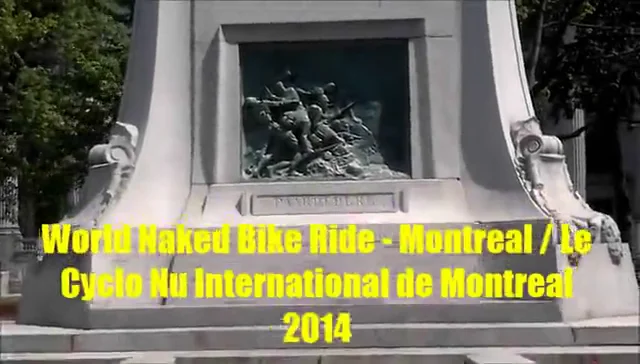 Le Cyclo Nu International - World Naked Bike Ride (Montreal) 2014 (Daytime)