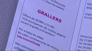Programació d'activitats a la sala polivalent