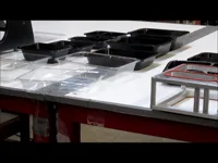 This short video shows how versatile our double sided sealing frame is when it comes to sealing a lidding film on to a CPET and APET trays.  By using our Classic or Model II Tray sealers and our unique double sided sealing frame it is extremely easy to seal many different trays.   If you have any questions please do not hesitate in contacting us at: 877-631-2462  