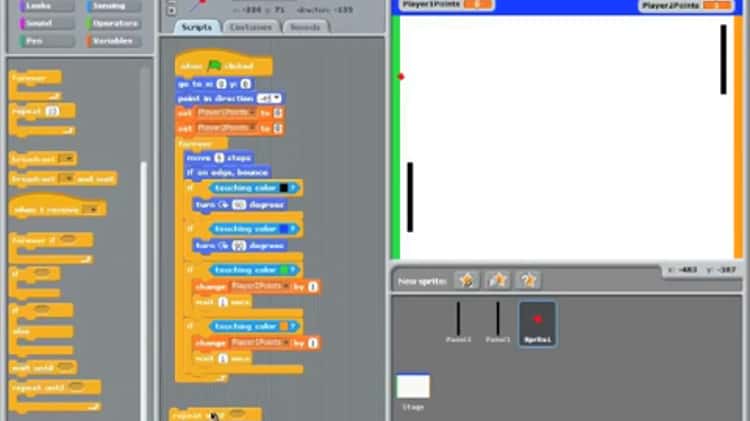 How to make 2-Player Pong on Scratch! 