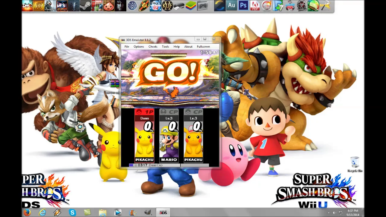 Super smash bros store 3ds rom download