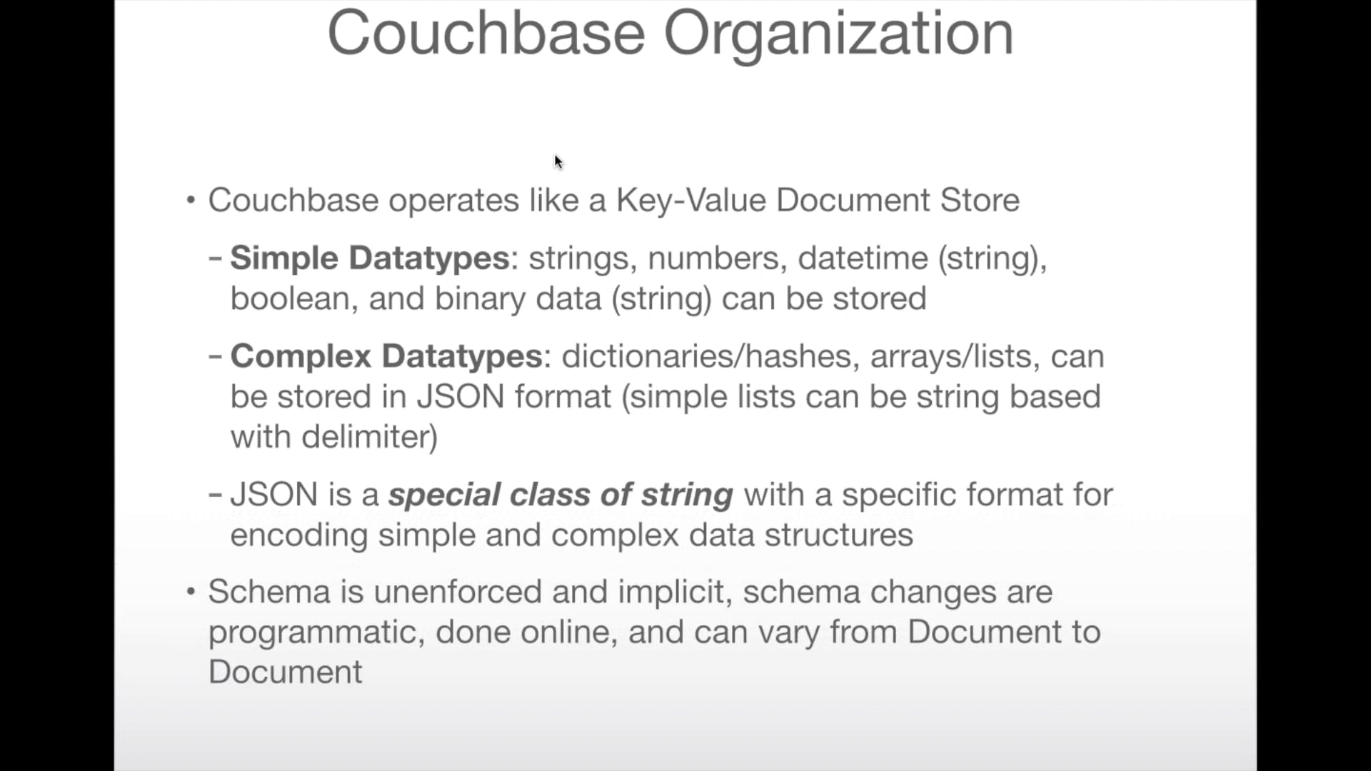Couchbase 102 - SDK Operations on Vimeo