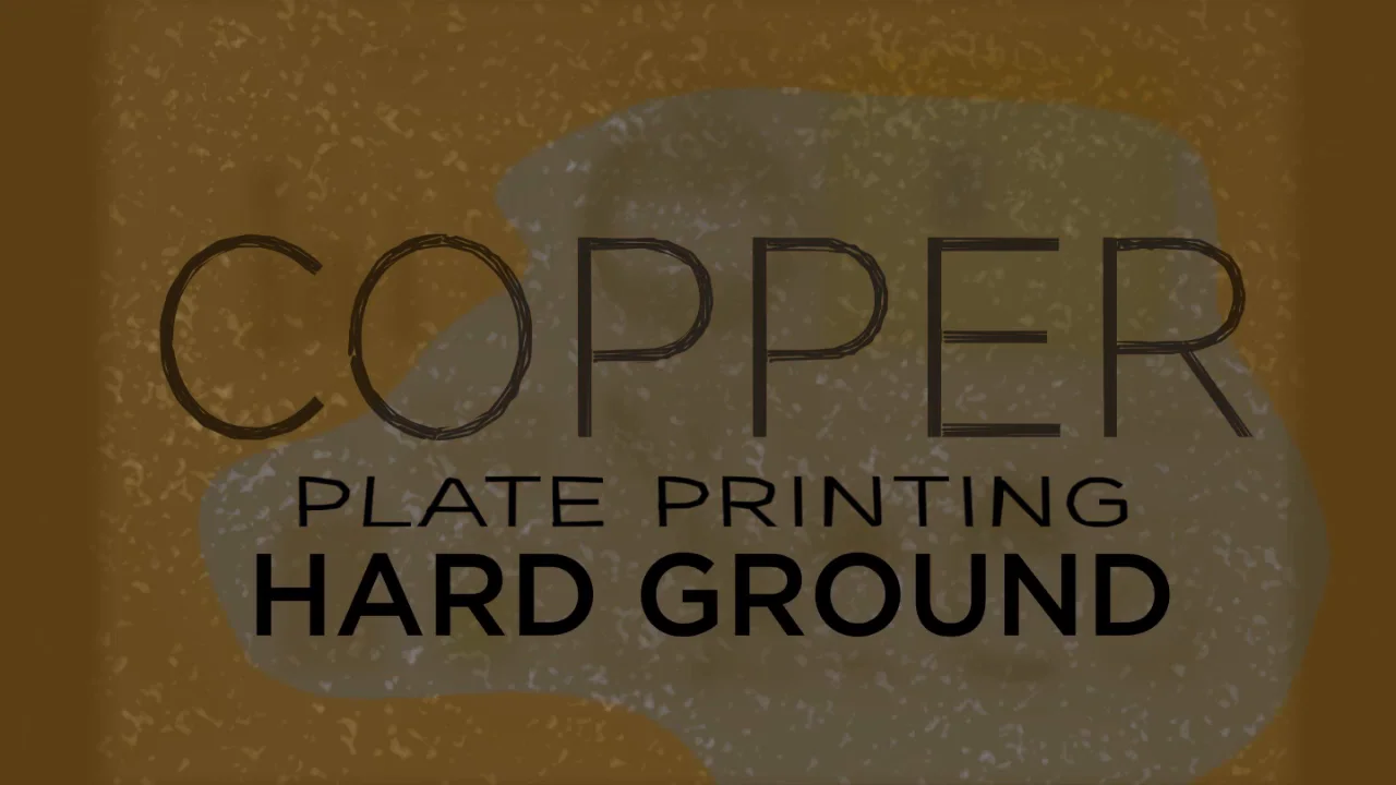 Copper Etching Hard Ground Step One Applying Floorwax