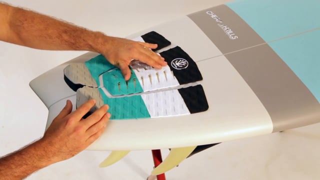 How to install a surfboard traction pad