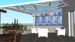 Tettoia in Ferro e Policarbonato