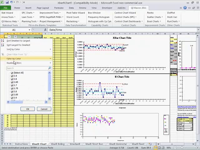 SPC Automotive Case Study - Bend Clip Gap XbarR Chart