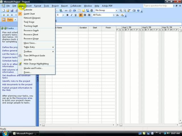 Microsoft Office Project 2007 Basics Training Tutorial on Vimeo