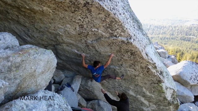 The Holy Rails Sit, V13 (First Ascent)