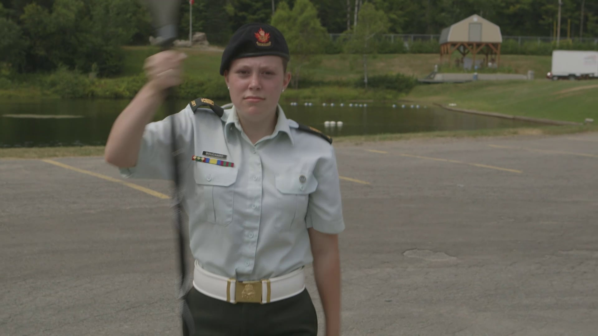 Drum Major Drill Movements and Mace Drill Walking the Mace in Quick