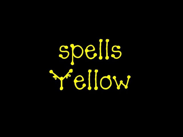 Frog Street Press yellow song on Vimeo