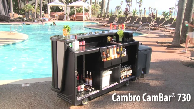 Portable Cocktail Bar  Cambro Mobile Beverage Bar for Events