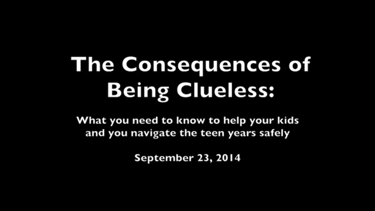 CCSD PTA - Consequences Being Clueless 9/23/14