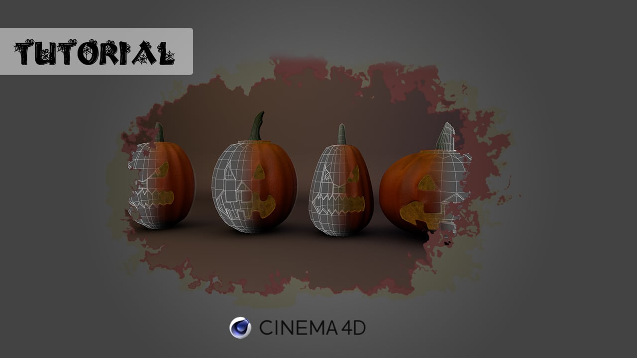 C4D Tutorial: Making a Halloween Pumpkin the Hard Way