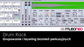 DRUM RACK Grupowanie i layering