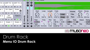 DRUM RACK Menu I/O