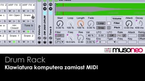 DRUM RACK Klawiatura komputerowa zamiast MIDI