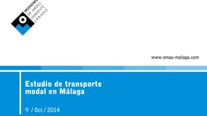 Estudio de transporte modal en Mlaga