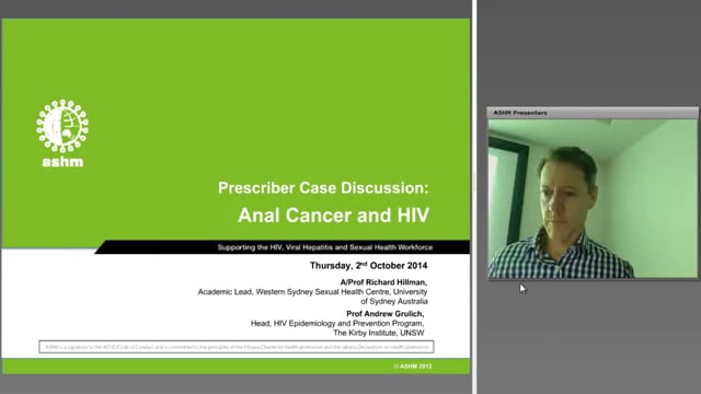 Prescriber Case Discussion - HIV & Anal Cancer