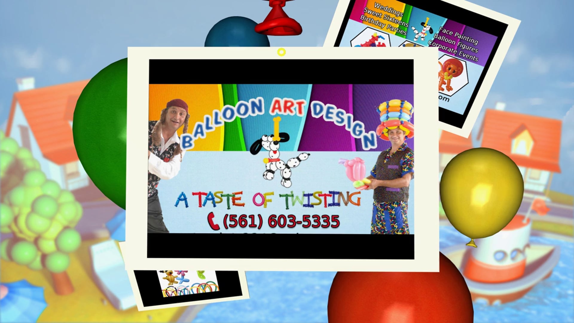 Promotional video thumbnail 3 for Balloon Art Design