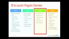 Windows Phone 30-To-Launch: Session 3 Data and Network Access