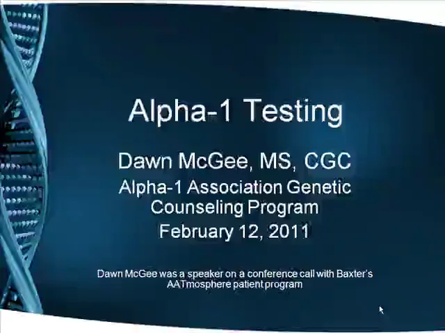 Alpha-1 Testing on Vimeo