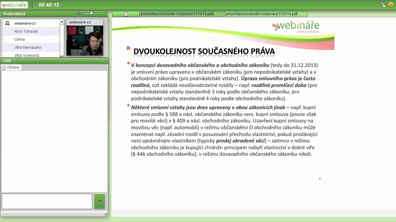 Zákon o korporacích platný od 1. 1. 2014 pro ekonomické profese - první zkušenosti a problémy