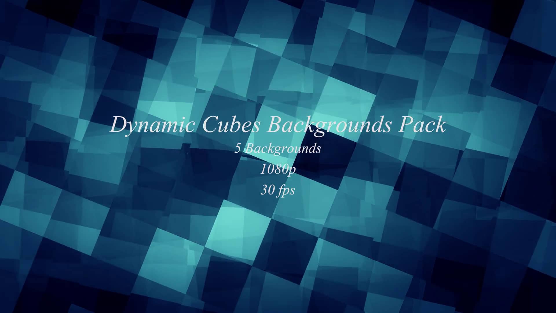 Dynamic Cubes BG Pack on Vimeo