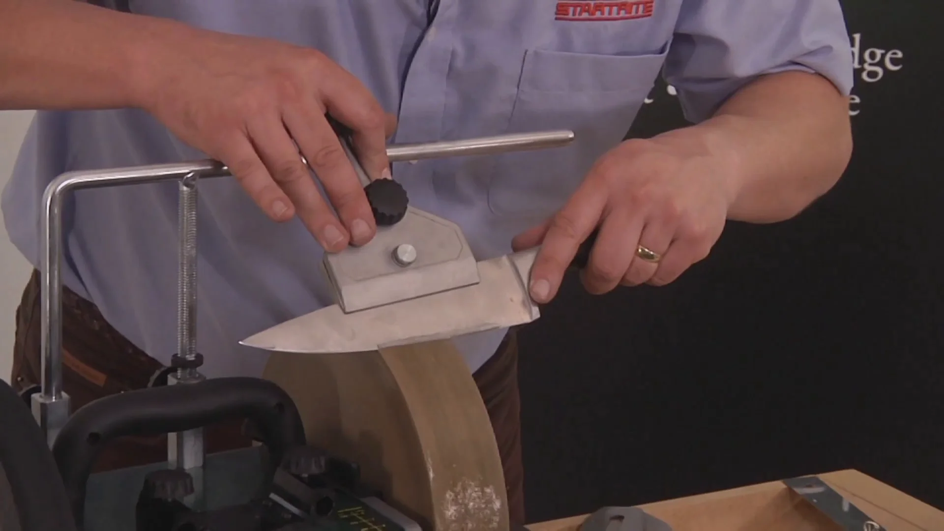 19. Record Power WG250 - Sharpening Large Knives on Vimeo