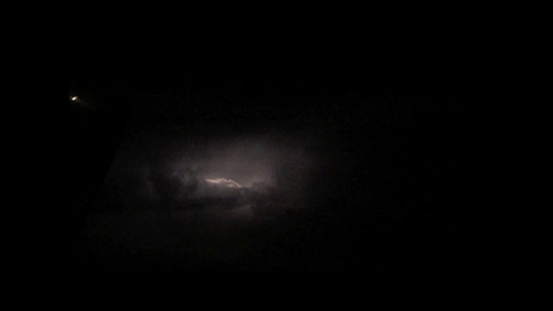 Lightning Storm Seen From Airplane