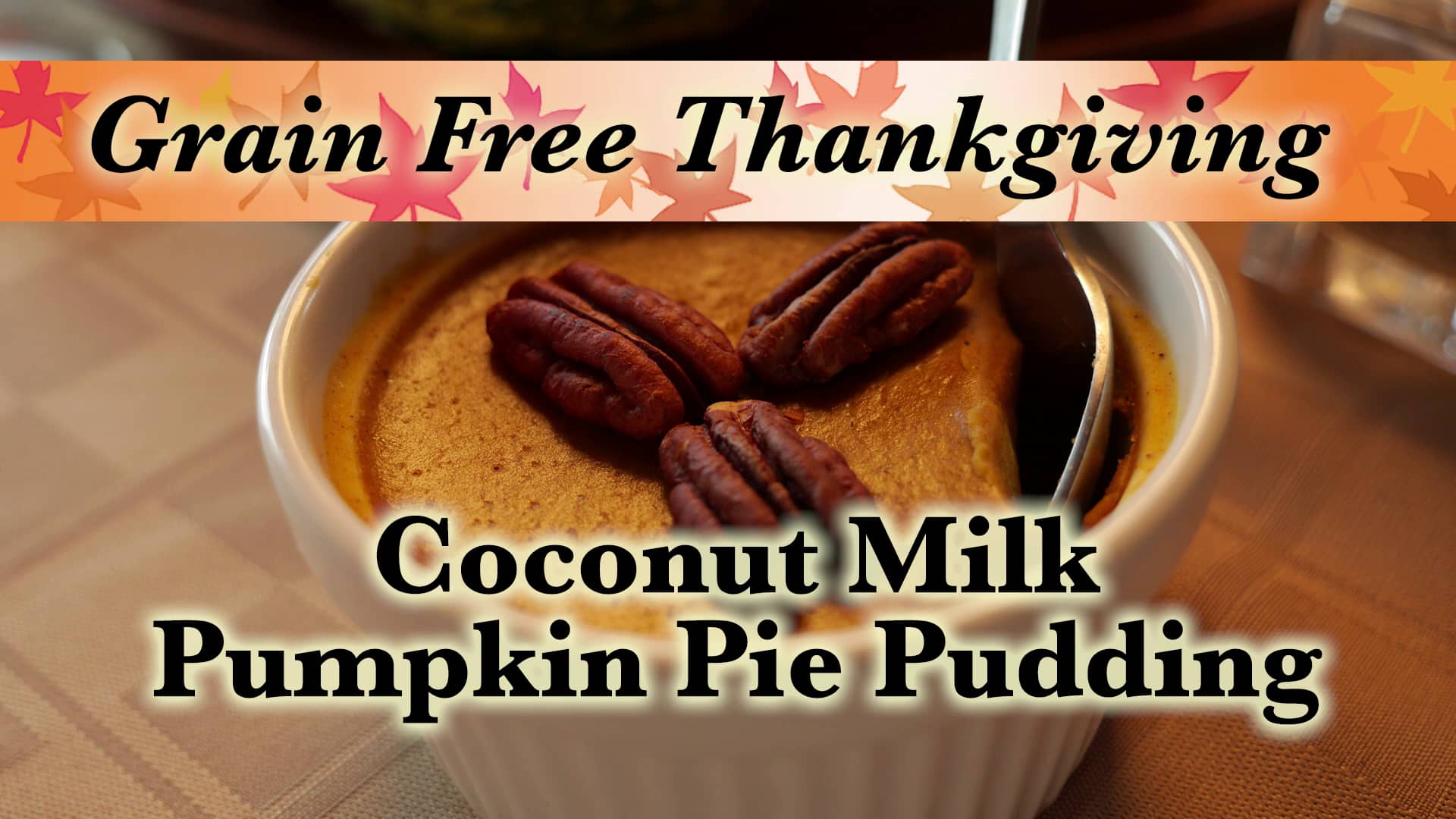 Coconut Milk Pumpkin Pie Pudding on Vimeo