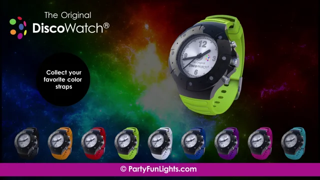Product video Partyfunlights - The original Discowatch