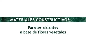 Paneles aislantes a base de fibras vegetales