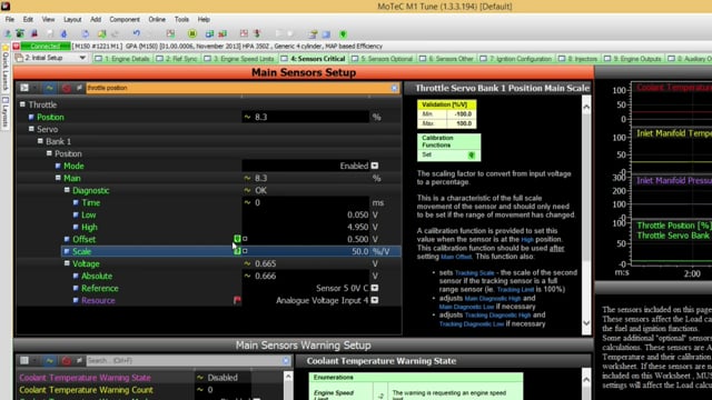 MoTeC M1 Software Tutorial: Sensor Setup